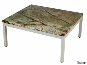 CALIFORNIA - Marble and aluminium high side table _ Rever