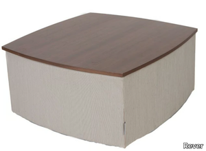 DUVET - Wooden and Batyline® garden side table with storage space _ Rever