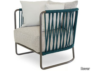 LEVANTE - Sled base garden armchair with armrests _ Rever