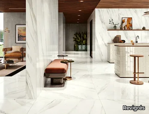 LIGHT XL STATUARIO WHITE - Porcelain stoneware wall/floor tiles with marble effect _ Revigrés