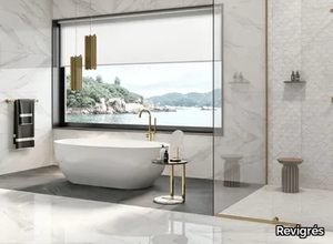 STATUARIO WHITE - Porcelain stoneware wall/floor tiles with marble effect _ Revigrés