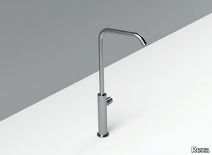 MAE - Countertop single handle stainless steel washbasin mixer with adjustable spout _ Rexa