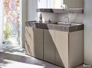 R1 - Lacquered single vanity unit _ Rexa