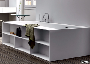 BOOK - Rectangular Corian® bathtub _ Rexa