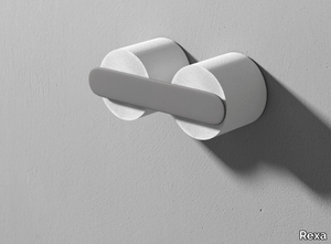 MOON - Double Corian® toilet roll holder _ Rexa