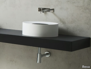 HOLE - Countertop Corian® washbasin _ Rexa