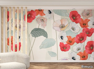 KENZO - Panoramic wallpaper with floral pattern _ Rimura