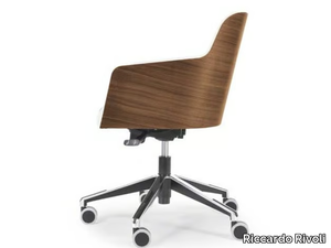 MARLÈNE 200W OFFICE - Swivel chair with castors with 5-spoke base _ Riccardo Rivoli