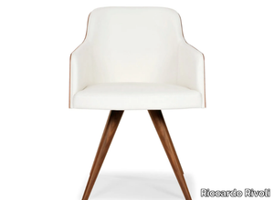 MARLÈNE 200W WOODCONE - Upholstered chair with armrests _ Riccardo Rivoli