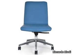 FLO OFFICE - Height-adjustable chair with castors with 5-spoke base _ Riccardo Rivoli