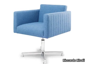 PANTAREI TECNO - Swivel with 4-spoke base easy chair _ Riccardo Rivoli