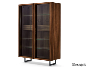 VITREA - Wood and glass highboard / display cabinet _ Riva 1920