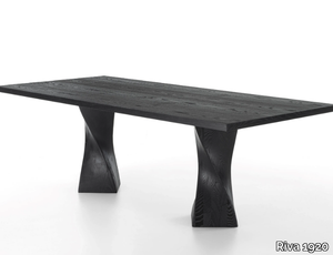 SIMPLE TWIST - Wooden dining table _ Riva 1920