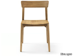 MIA WOOD - Solid wood chair open back _ Riva 1920