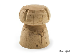 MISS CHAMPAGNE - Low solid cedar wood stool _ Riva 1920