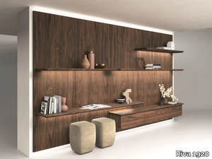 MODULA - Sectional wall-mounted storage wall _ Riva 1920