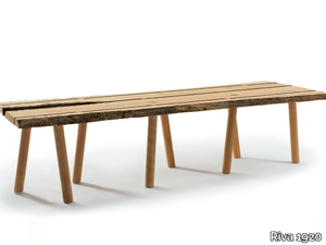 BRICCOLE E VENEZIA - Rectangular solid briccola wood table _ Riva 1920