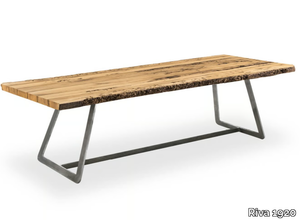 CALLE BRICCOLA - Rectangular solid wood table _ Riva 1920