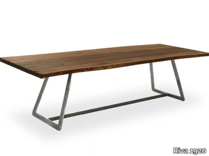 CALLE CULT NATURAL SIDES - Rectangular table with solid wood top _ Riva 1920