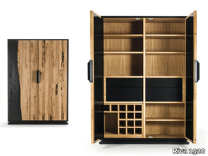 FIRE HIGH - Sideboard in solid wood and blockboard with doors _ Riva 1920