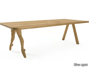 IN PUNTA DI PIEDI BRICCOLA - Rectangular solid wood table _ Riva 1920