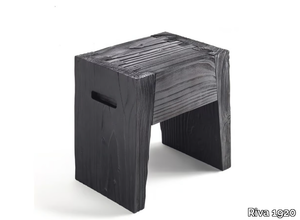 INSIEME - Low cedarwood stool _ Riva 1920