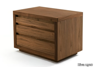 KYOTO 5 - Rectangular solid wood bedside table with drawers _ Riva 1920