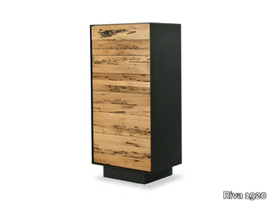 RIALTO 2013 - Chest of drawers in solid wood, blockboard and iron _ Riva 1920