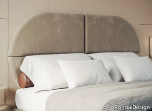 HOOK - Upholstered leather headboard for double bed _ Ronda Design