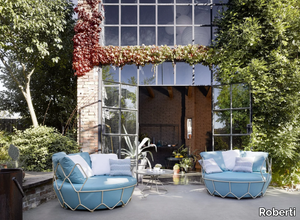 GRAVITY - 2 seater fabric garden sofa _ Roberti