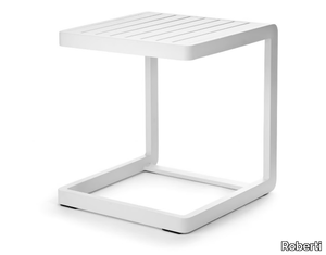 SAMBA RIO - Square aluminium garden side table _ Roberti