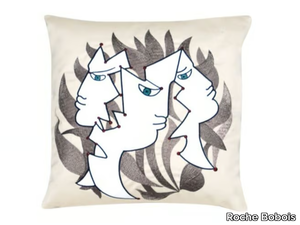 3 VISAGES - Square fabric cushion with removable cover _ Roche Bobois