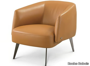 AMBE - Upholstered leather easy chair _ Roche Bobois