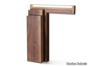 NORRO - LED walnut table lamp _ Roche Bobois