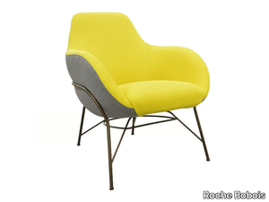 TILT - Fabric easy chair with armrests _ Roche Bobois