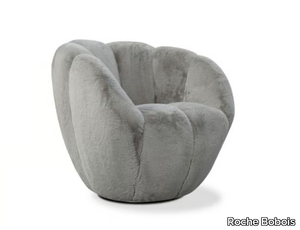 ASTREA - Swivel polyester armchair with armrests _ Roche Bobois