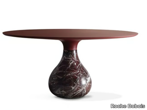 AQUA - Round marble dining table _ Roche Bobois