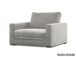 LONG ISLAND 2 - Velvet armchair with armrests _ Roche Bobois