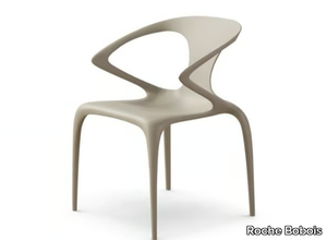 AVA - Stackable polycarbonate chair with armrests _ Roche Bobois