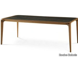 BRIO - Extending rectangular wooden and ceramic table _ Roche Bobois