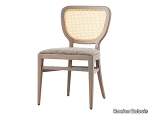 BRASSERIE - Beech chair with integrated cushion _ Roche Bobois