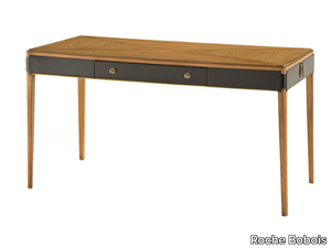 CLARIDGE - Rectangular cherry wood writing desk with drawers _ Roche Bobois