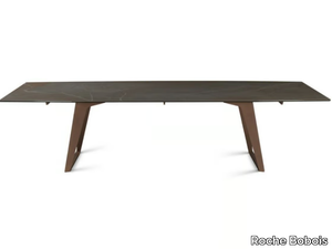 ECHOES - Rectangular garden table with glass ceramic top _ Roche Bobois