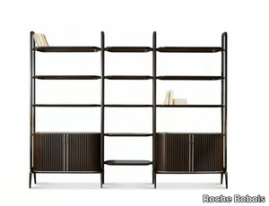 EDEN-ROCK - Open cherry wood bookcase _ Roche Bobois