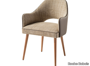 FENICE - Upholstered fabric chair with armrests _ Roche Bobois