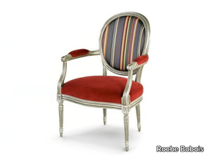 FLORIAN - Medallion fabric armchair with armrests _ Roche Bobois