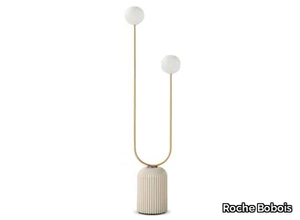 MOI NON PLUS - Ceramic, brass and pyrex glass floor lamp _ Roche Bobois