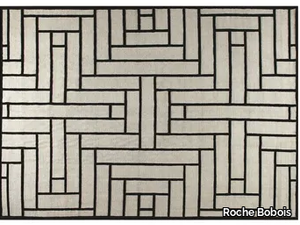 PARQUET - Rectangular handmade rug with geometric shapes _ Roche Bobois