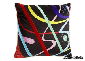 PERDIÇÃO RISCAS - Square velvet cushion _ Roche Bobois