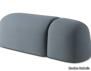 HIPPO - Fabric pouf with castors _ Roche Bobois